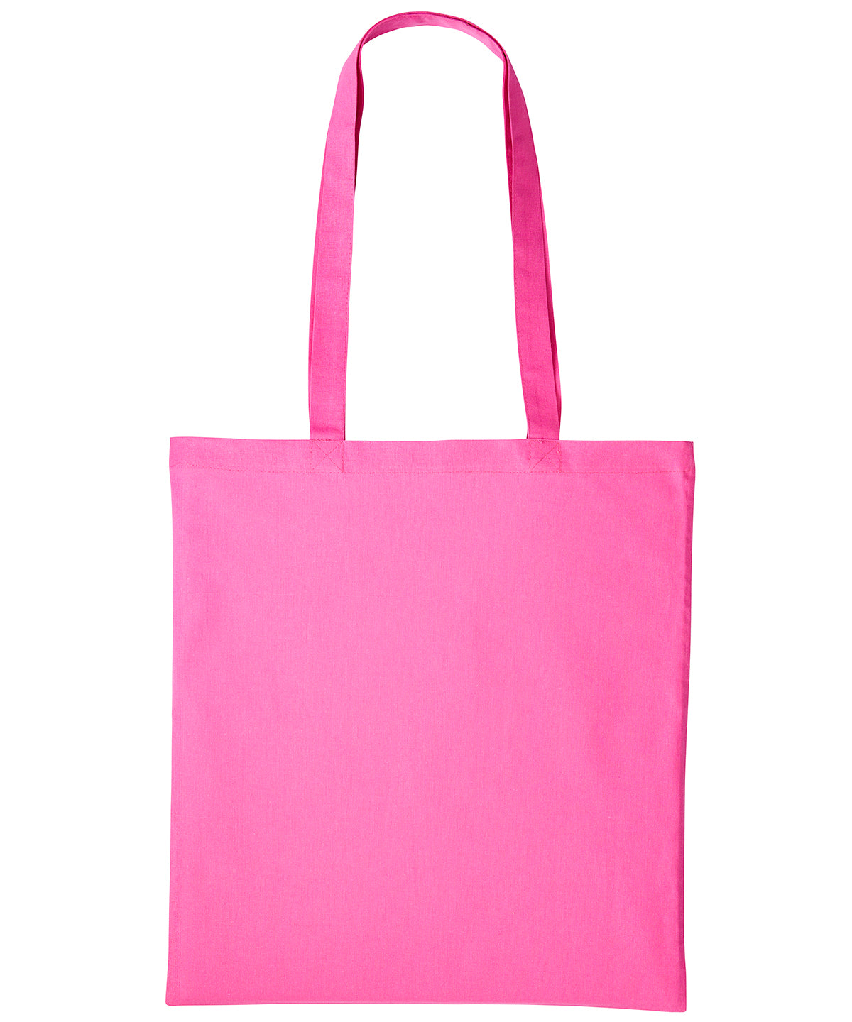 Cotton shopper long handle - Mid Pink