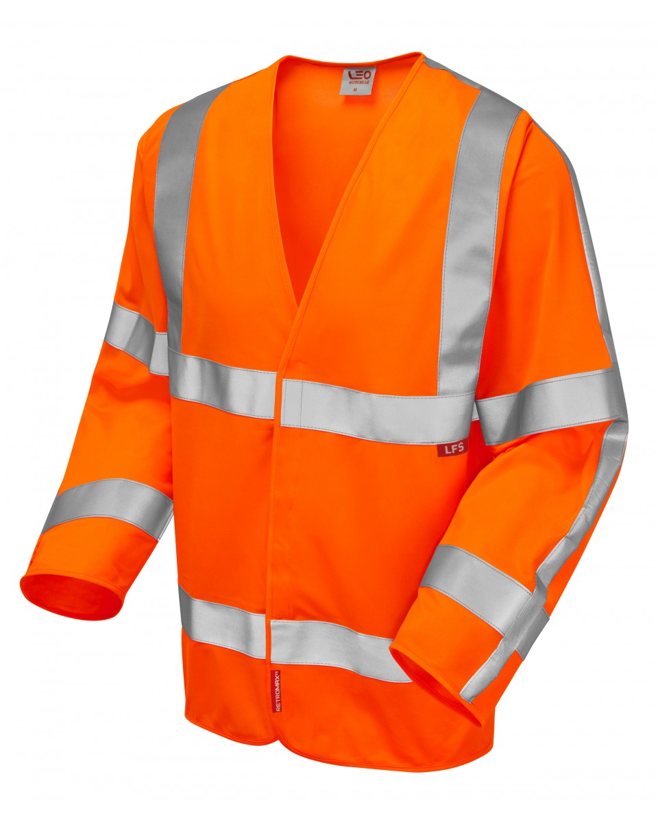 PARKHAM ISO 20471 Cl 3 LFS Sleeved Waistcoat (EN 14116) - HV Orange