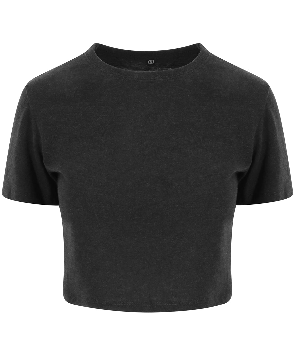 Women's Triblend Cropped T - Heather Black