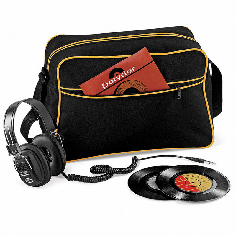 BagBase Unisex Retro Colours Zipped Pocket shoulder Strap bag