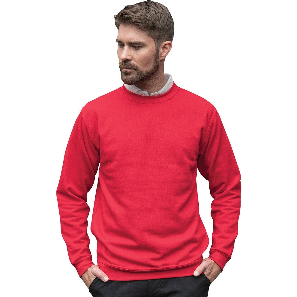 Brookes Mens Pro Crew Neck Workwear Sweatshirt