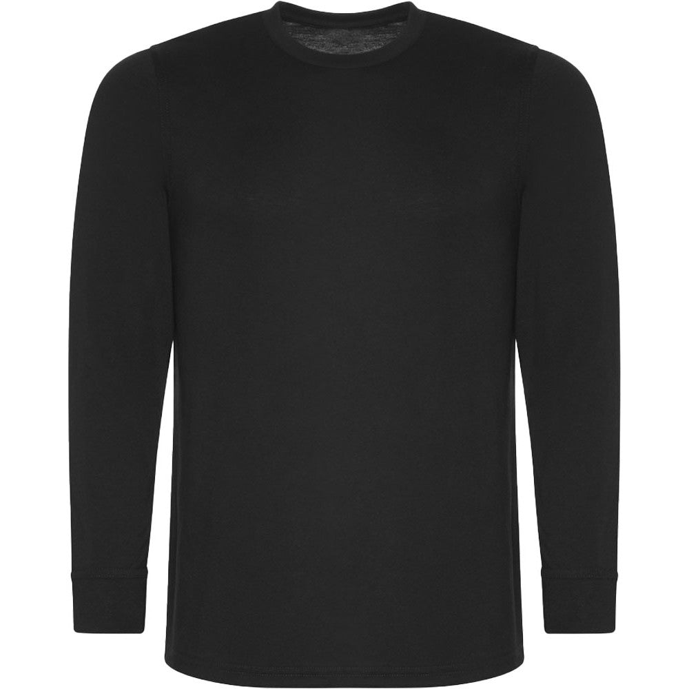Brookes Mens Pro Cotton Blend Cuffed Long Sleeve T Shirt