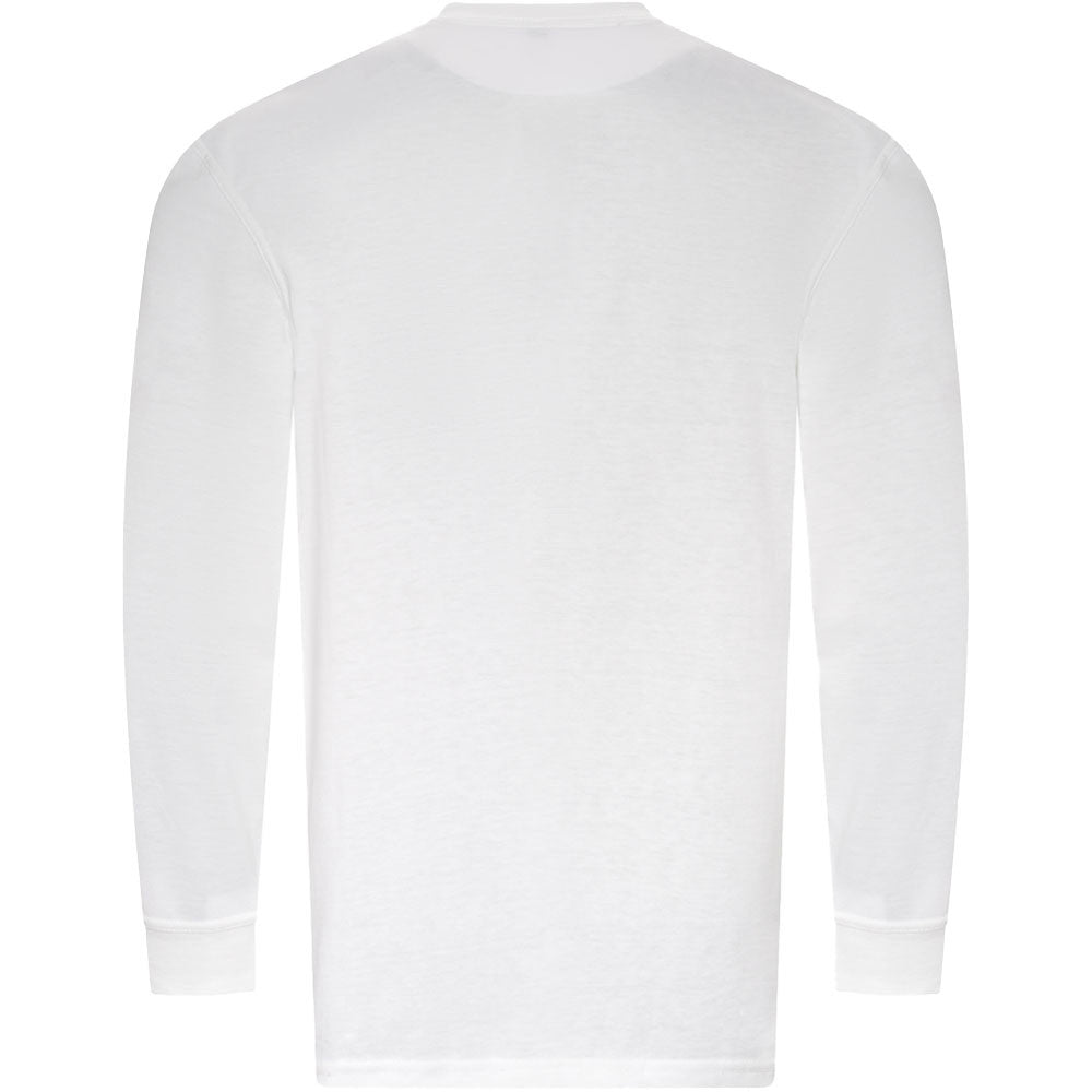 Brookes Mens Pro Cotton Blend Cuffed Long Sleeve T Shirt