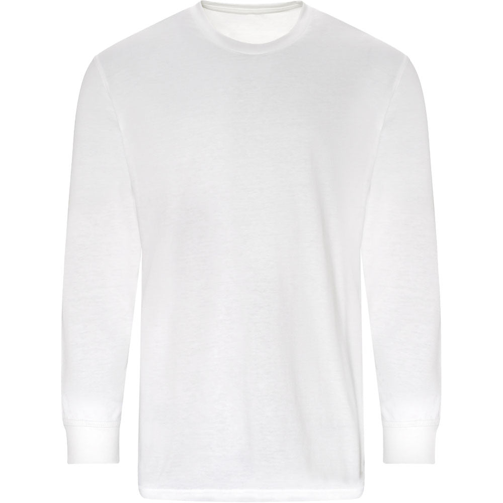 Brookes Mens Pro Cotton Blend Cuffed Long Sleeve T Shirt