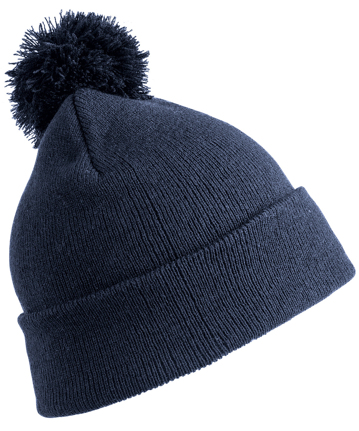 Junior Pom Pom Beanie - Navy