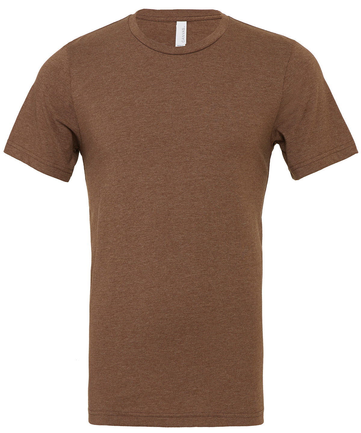 Unisex heather CVC short sleeve t-shirt - Heather Brown