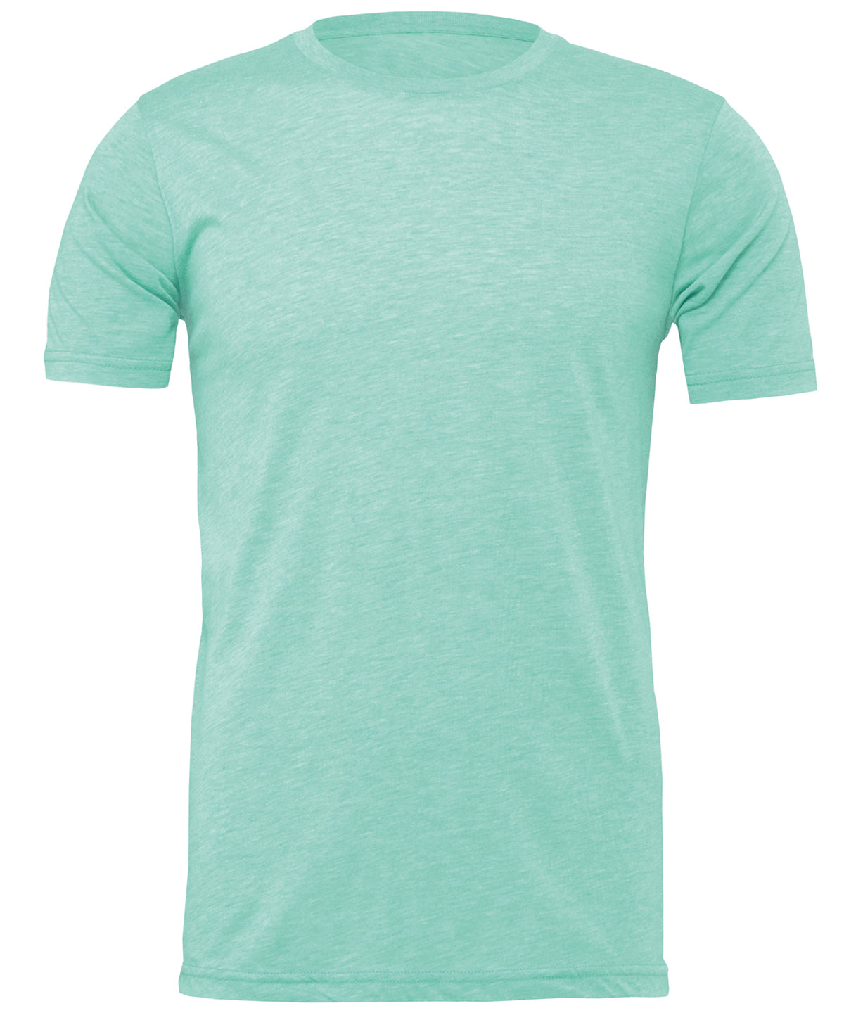 Unisex heather CVC short sleeve t-shirt - Heather Mint