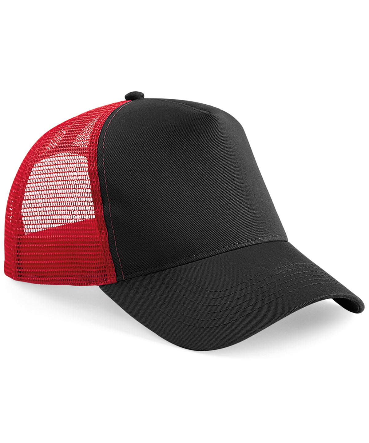 Snapback Trucker - Black/ Classic Red