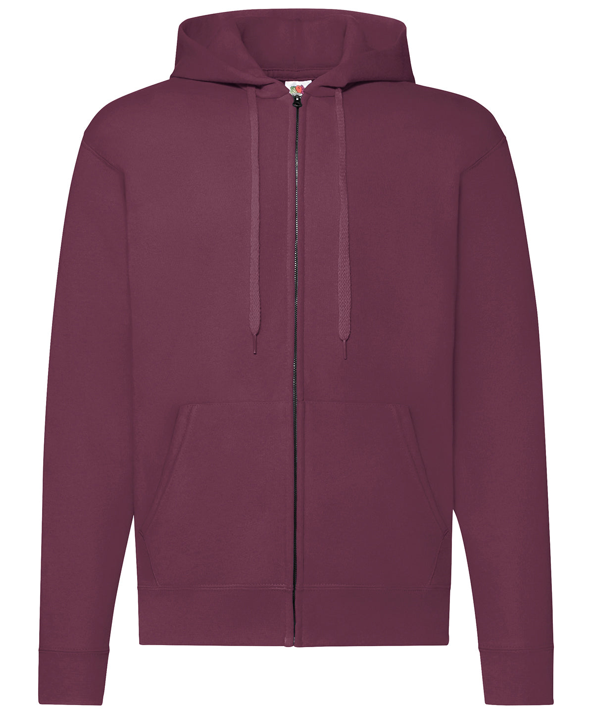 Classic 80/20 hooded sweatshirt jacket - Burgundy