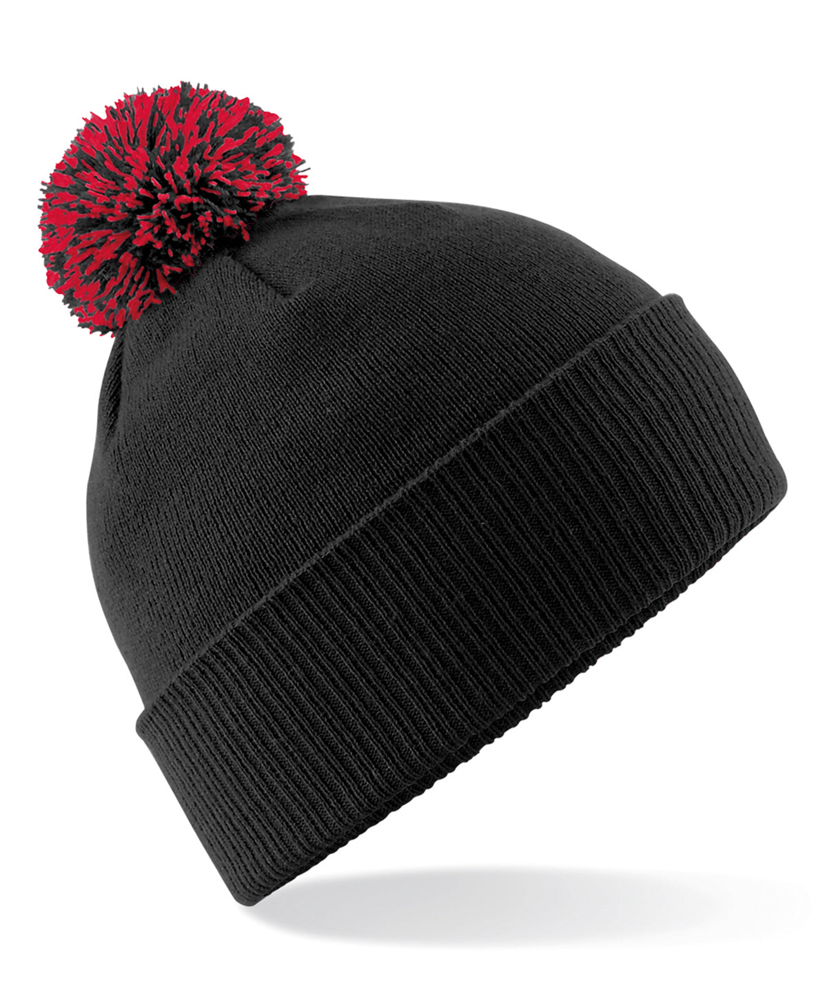 Snowstar® beanie - Black/ Classic Red