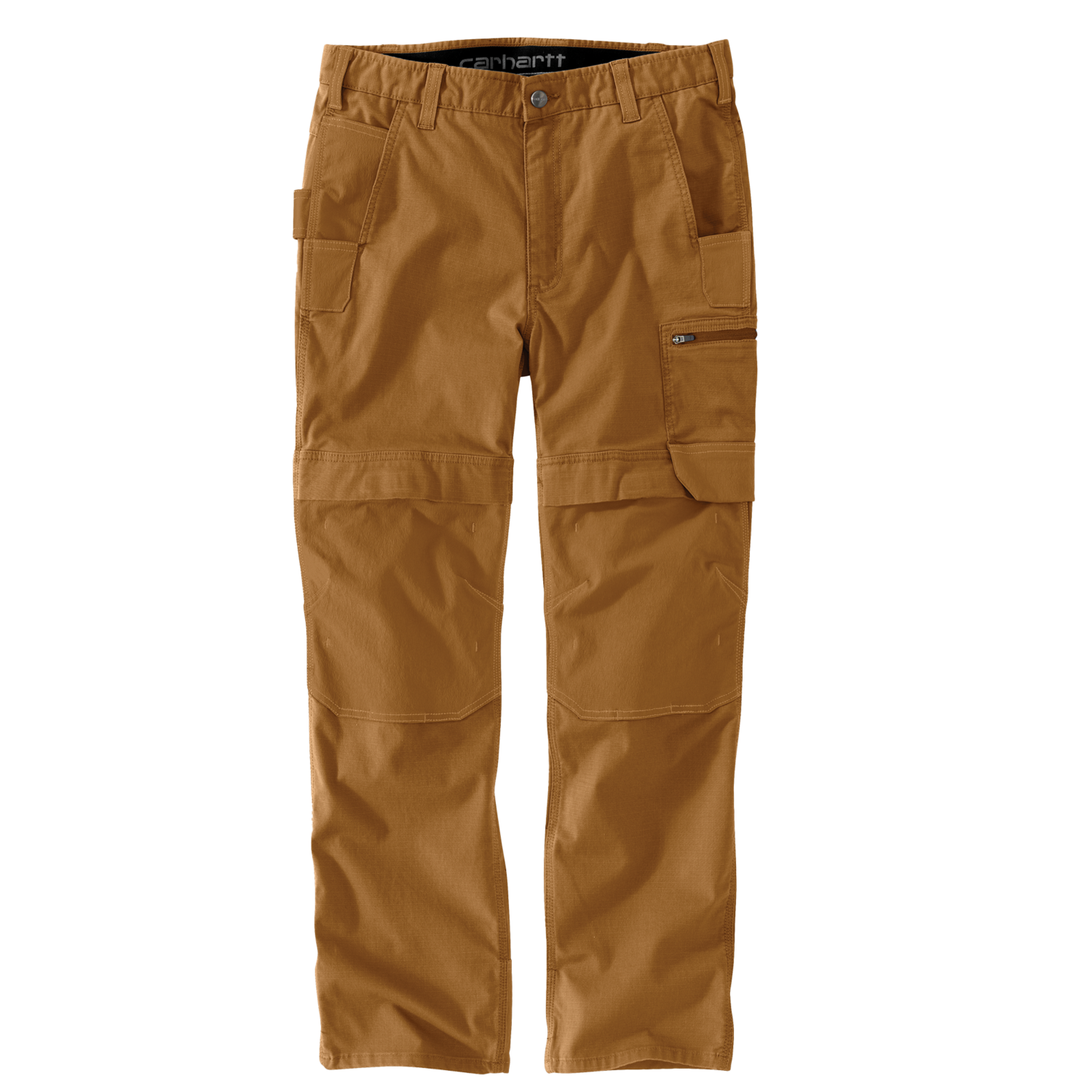 Relaxed Straight Steel Rugged Flex™ Ripstop Double-Front Cargo Dungaree - Carhartt Brown