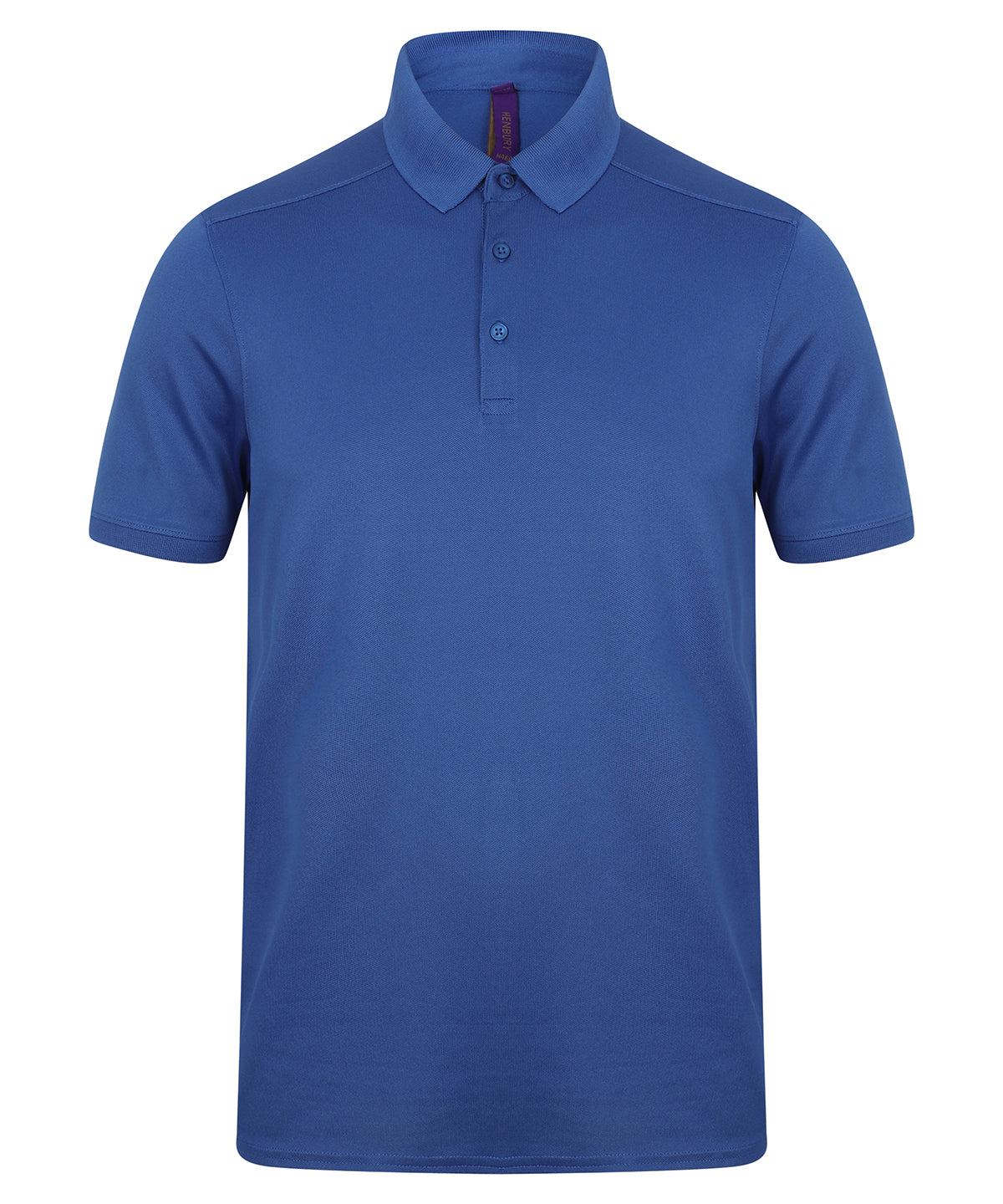 Stretch polo shirt with wicking finish (slim fit) - Royal