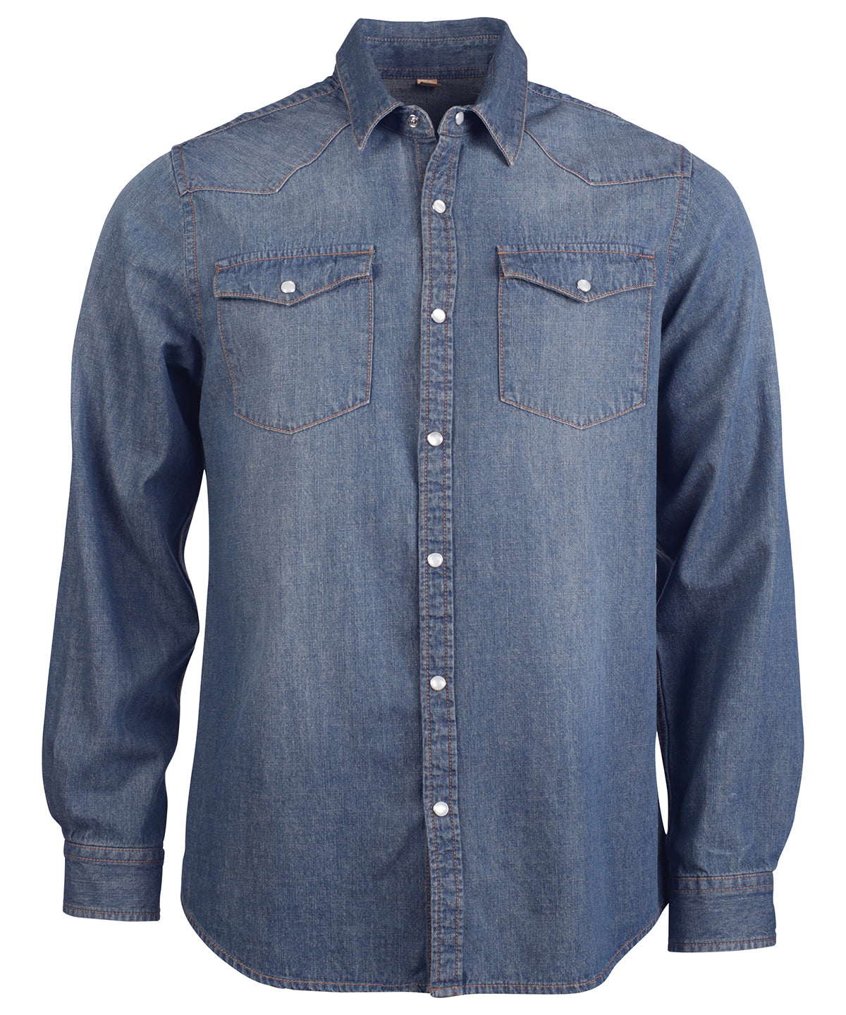 Men's long-sleeved denim shirt - Blue Jean