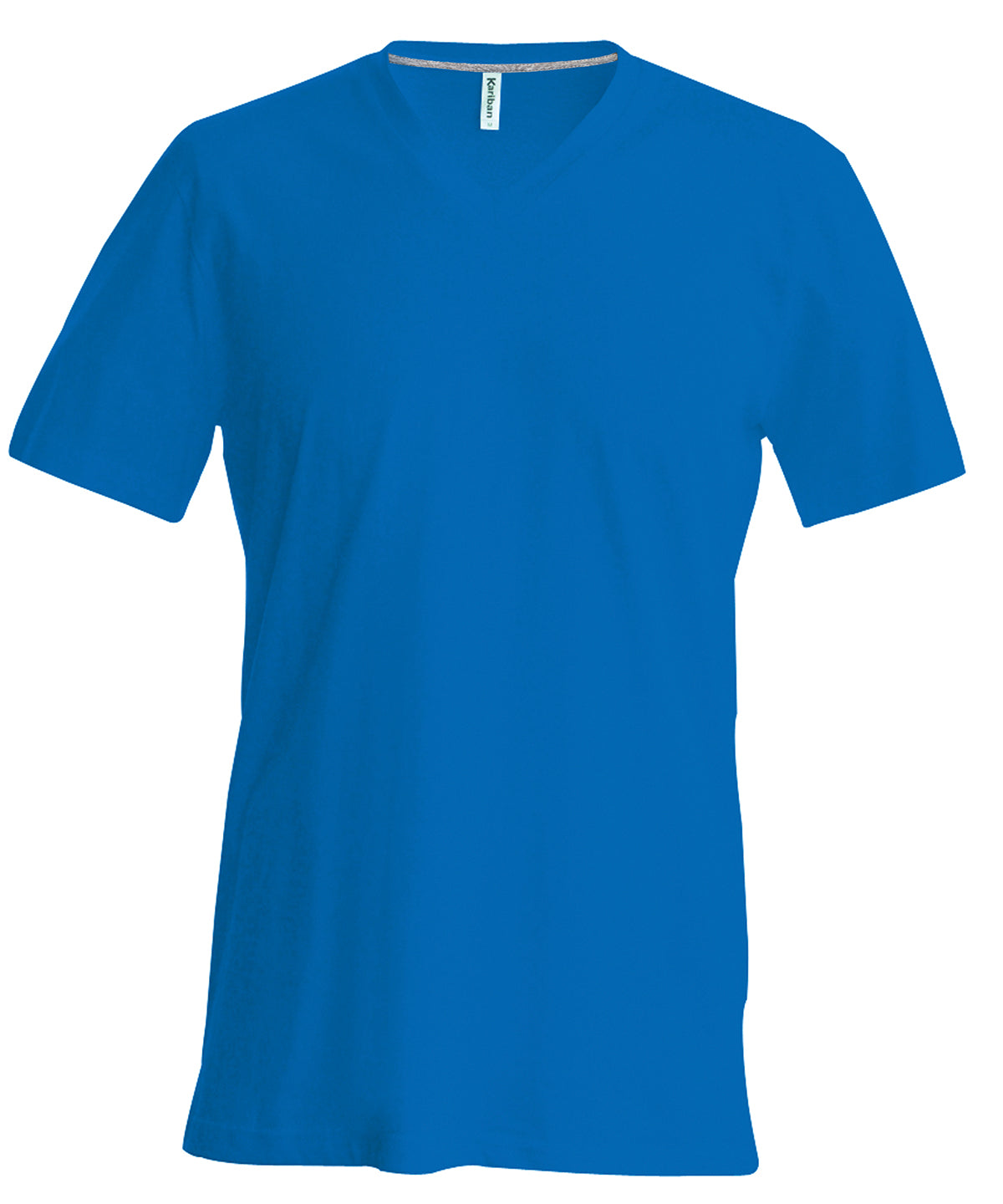 Men's short-sleeved V-neck T-shirt - Royal Blue