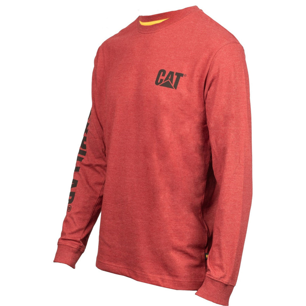 Caterpillar Mens Trademark Logo Cotton T Shirt Black