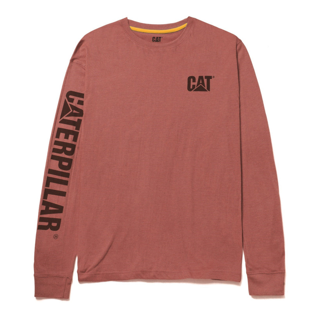 Caterpillar Mens Trademark Logo Cotton T Shirt Black