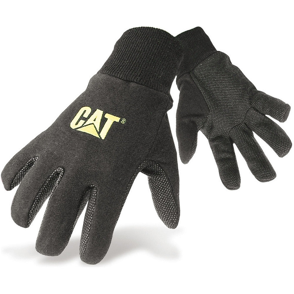 CAT Workwear Mens Workwear Jersey Heavy Duty Dotted Workwear Gloves