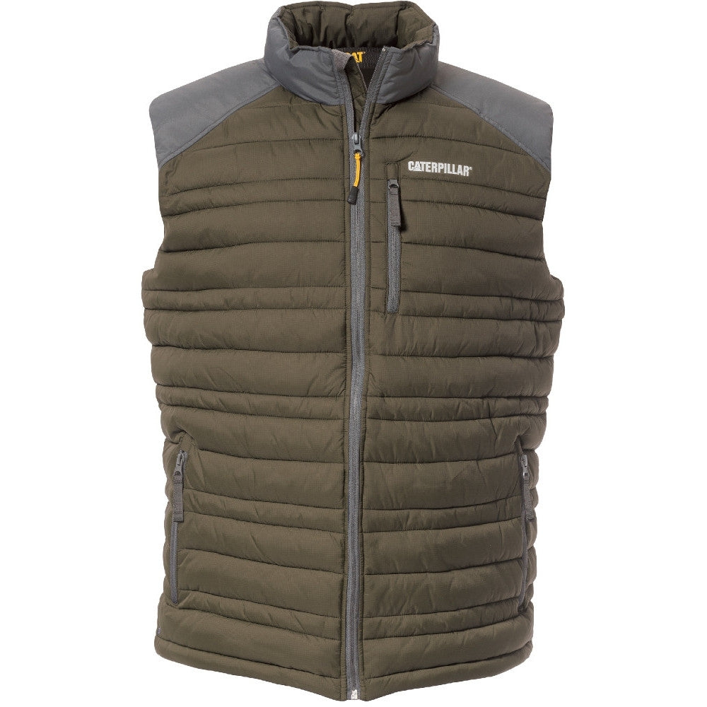 CAT Workwear Mens Defender Water Resistant Insulated Nylon Vest