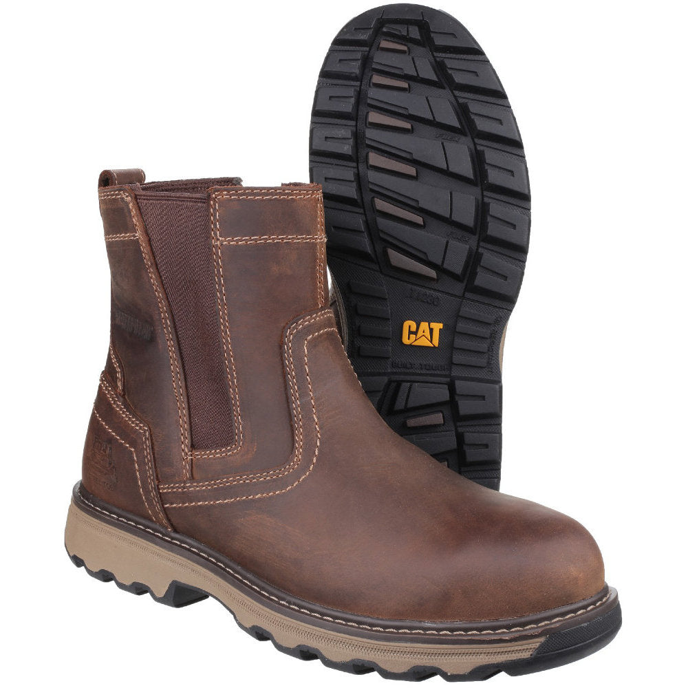 CAT Workwear Mens Pelton Lightweight Leather S1P Safety Deal Boots