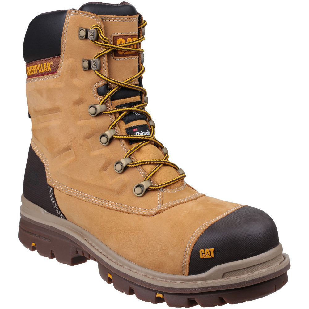 CAT Workwear Mens Premier Waterproof Leather S3 Safety Boots