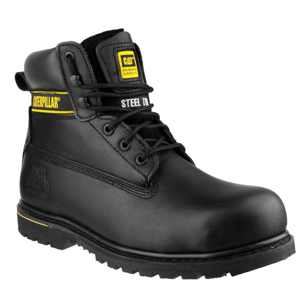 Caterpillar Mens Holton SB Safety Work Boots Black