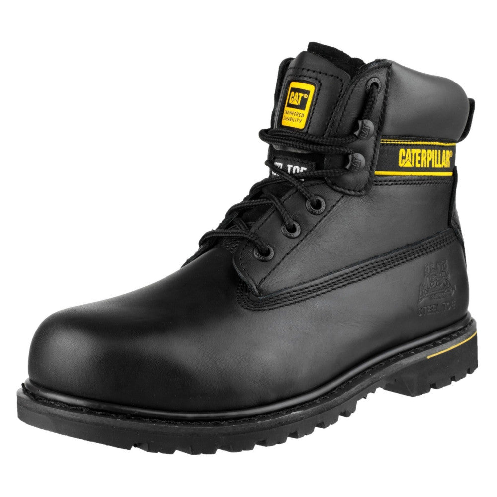 Caterpillar Mens Holton SB Safety Work Boots Black