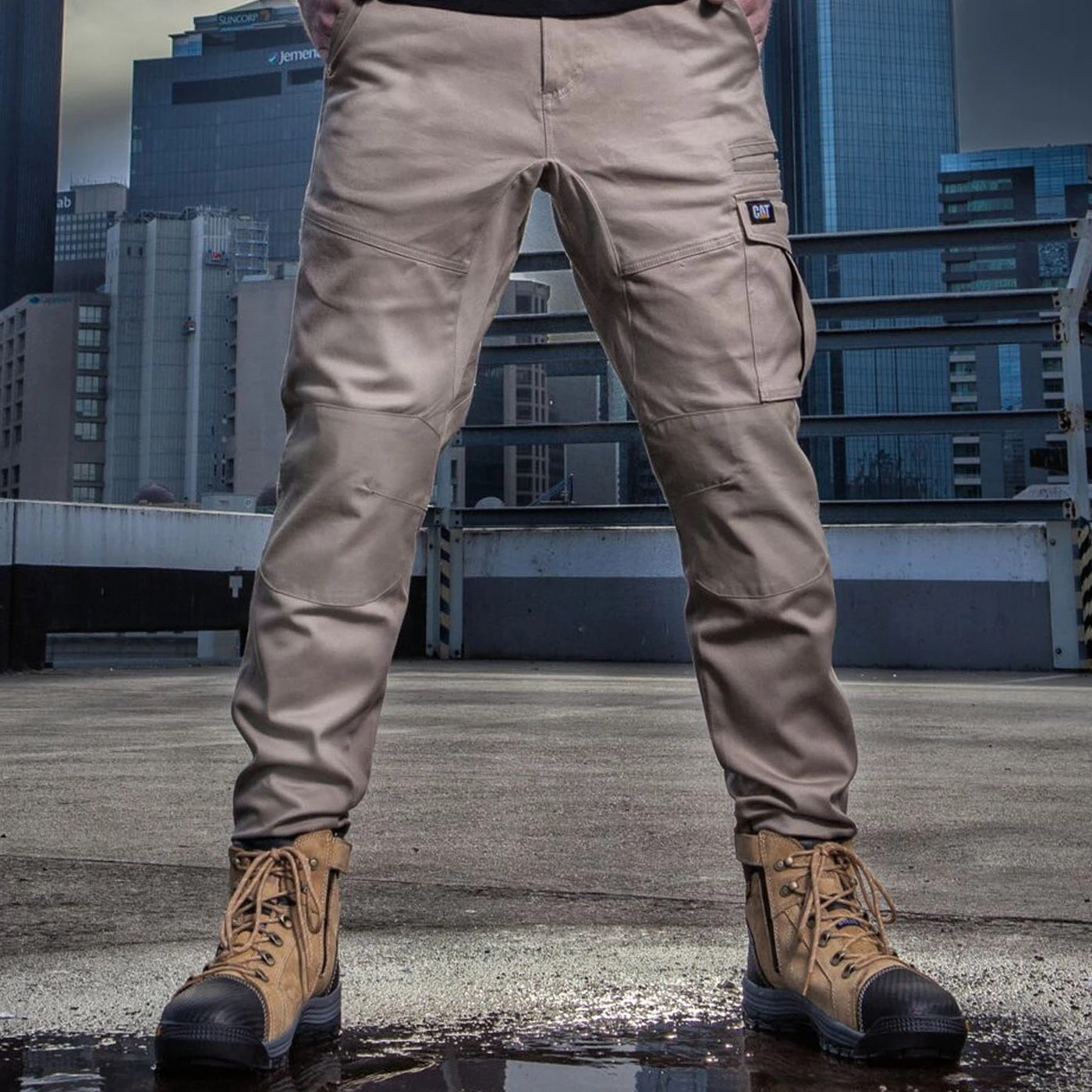 CAT Workwear Mens Dynamic Lightweight Industrial Work Pants Trousers