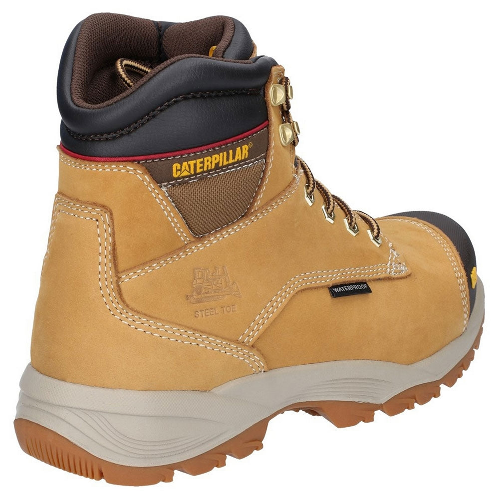 CAT Workwear Mens Spiro Lace Up Leather Work Safety Boots