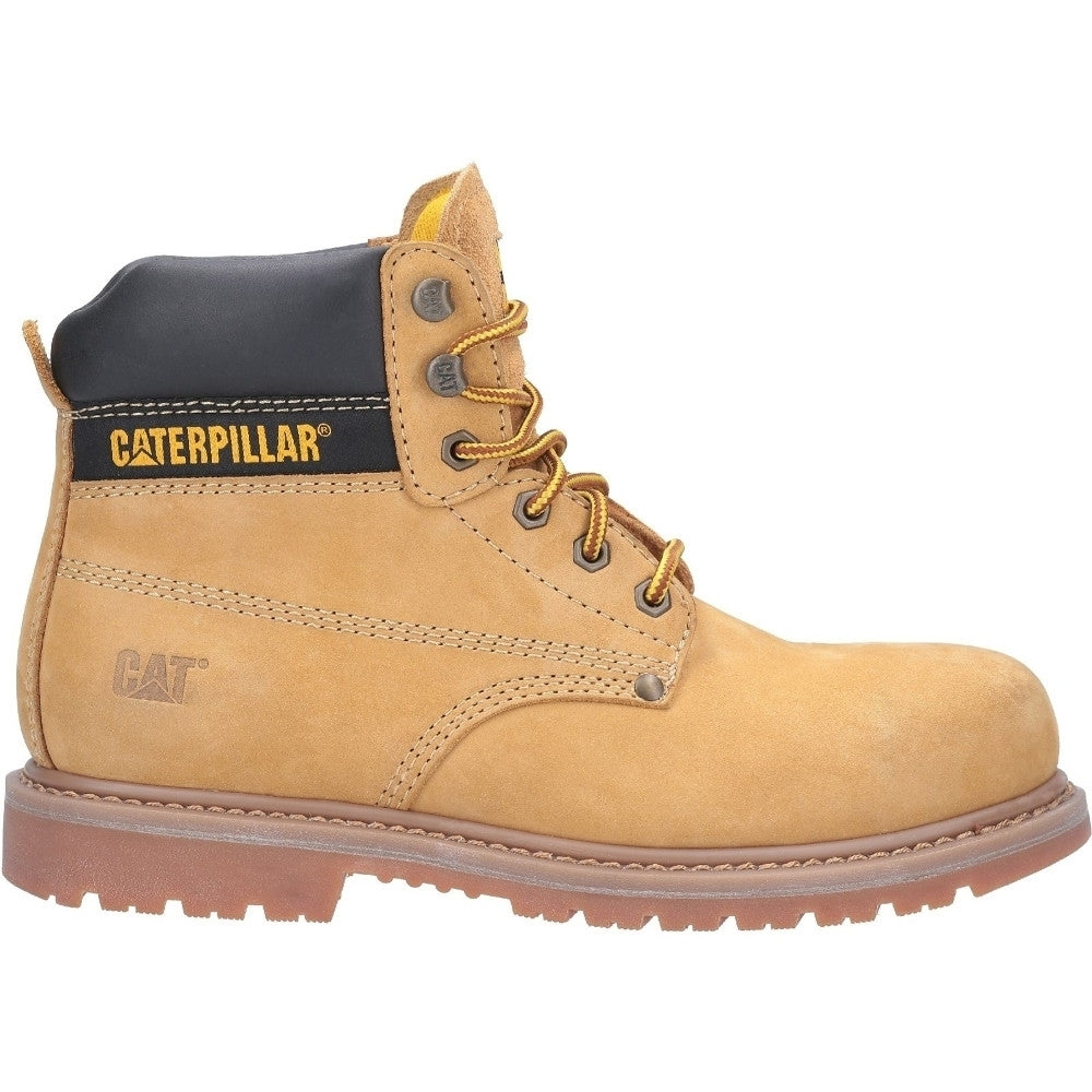 Caterpillar Mens Powerplant GYW Lace Up Leather Safety Boots