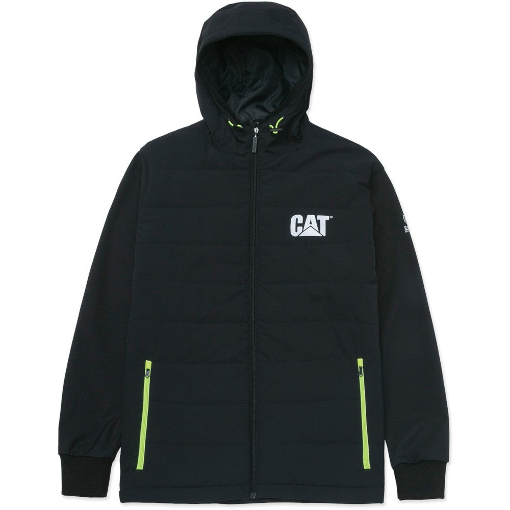 CAT Workwear Mens Tech Hybrid Insulated Hooded Jacket