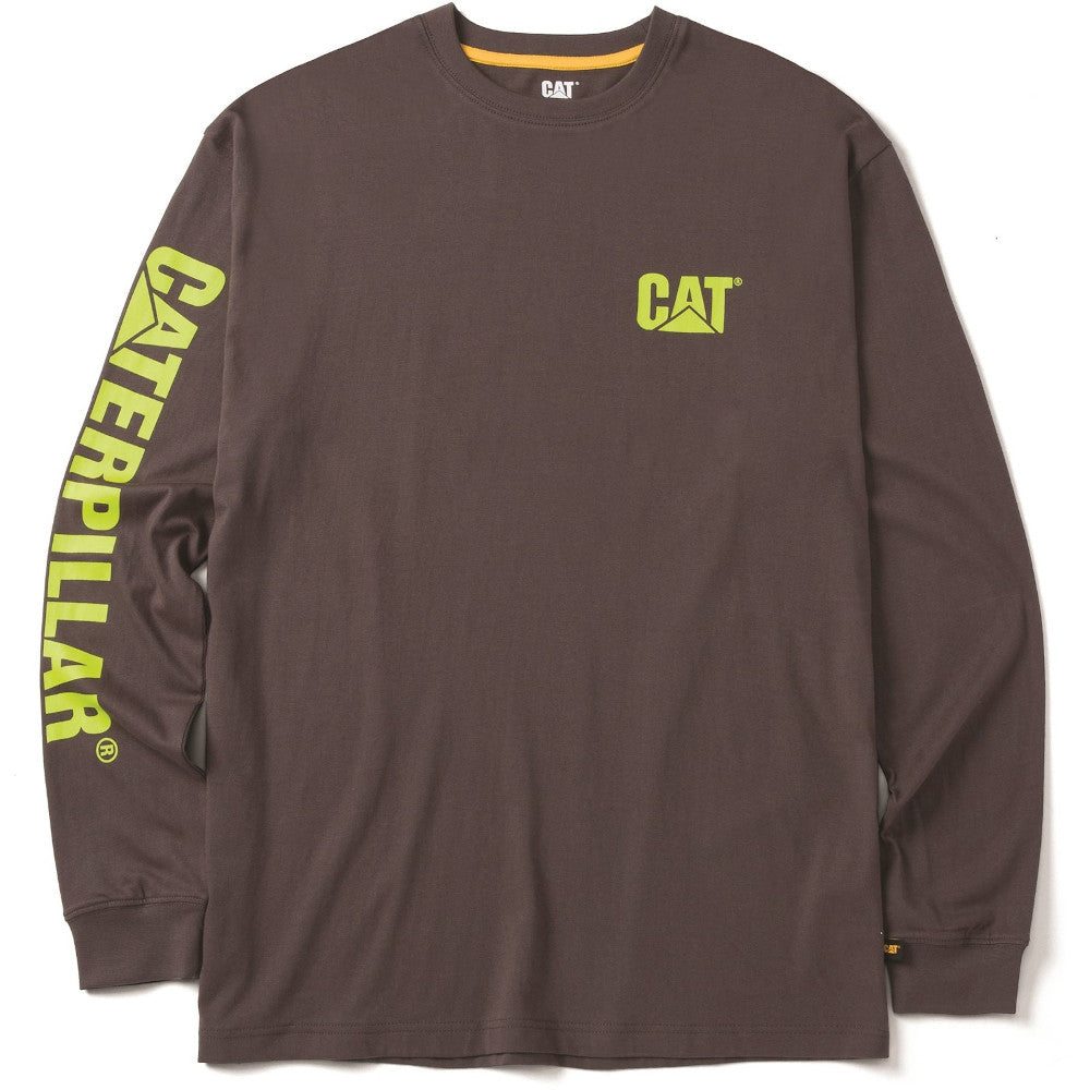 CAT Workwear Mens Trademark Banner Long Sleeve T Shirt