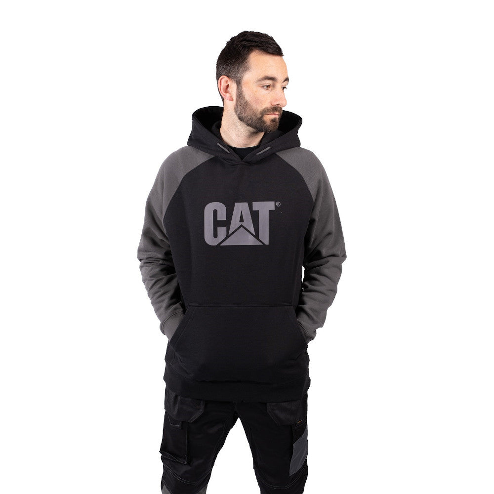 CAT Workwear Mens Raglan Hooded Sweatshirt
