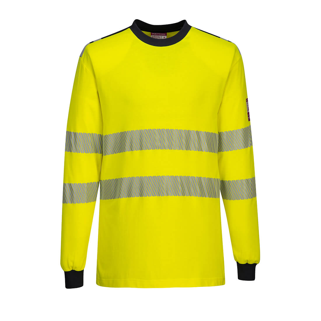 PW3 Flame Resistant Hi-Vis T-Shirt - Yellow/Navy