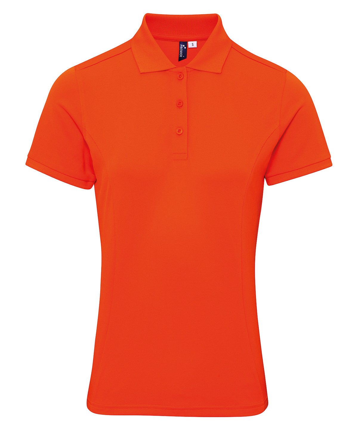 Women's Coolchecker plus piqué polo with CoolPlus® - Orange