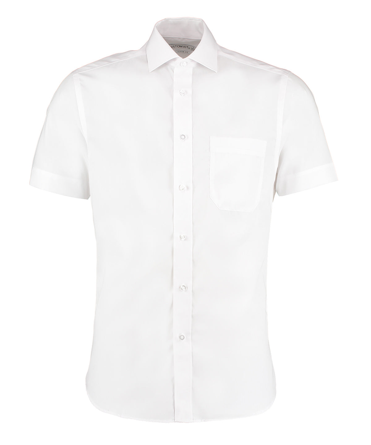Premium non-iron corporate shirt short-sleeved (classic fit) - White