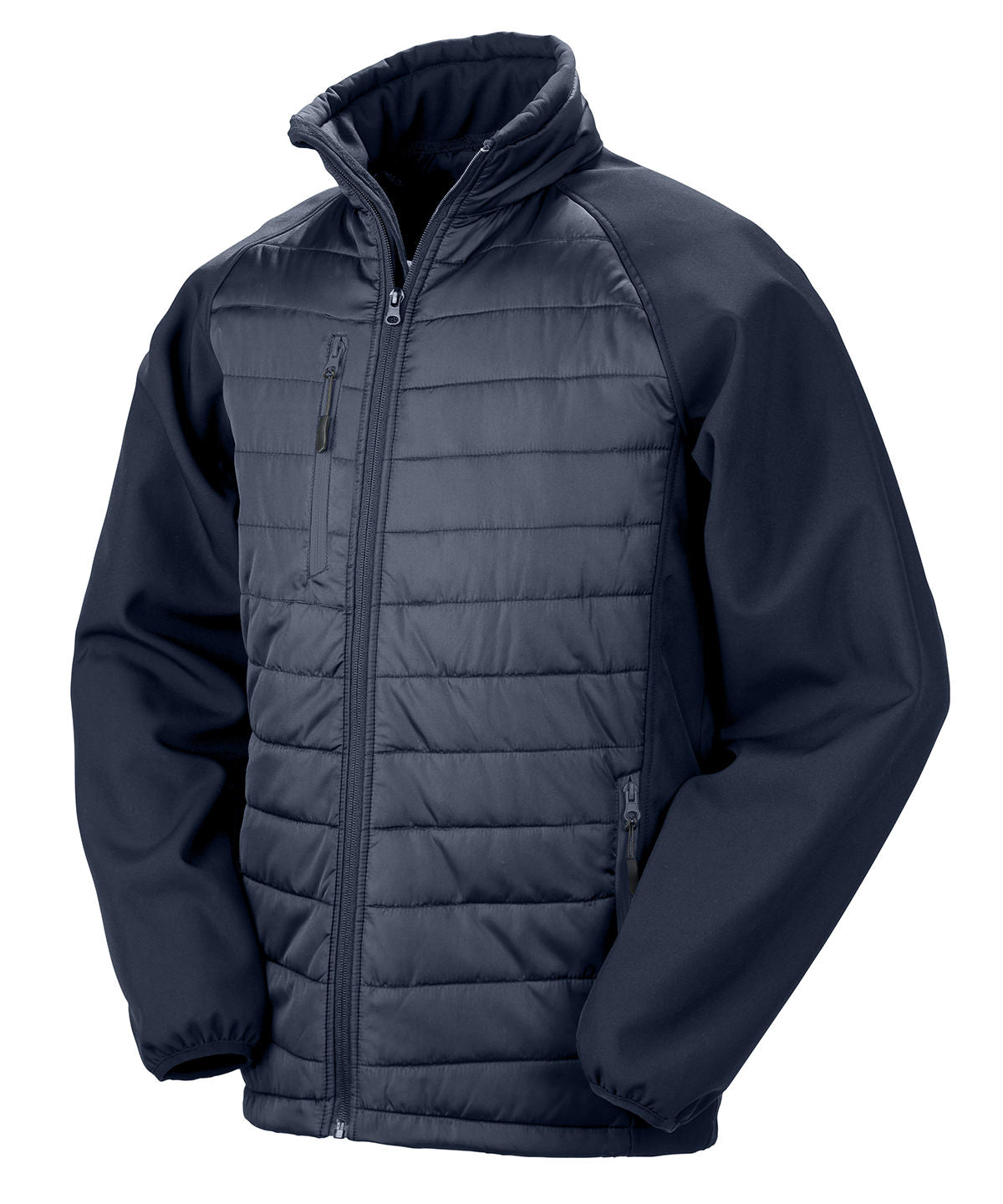 Compass padded softshell jacket - Navy/Navy