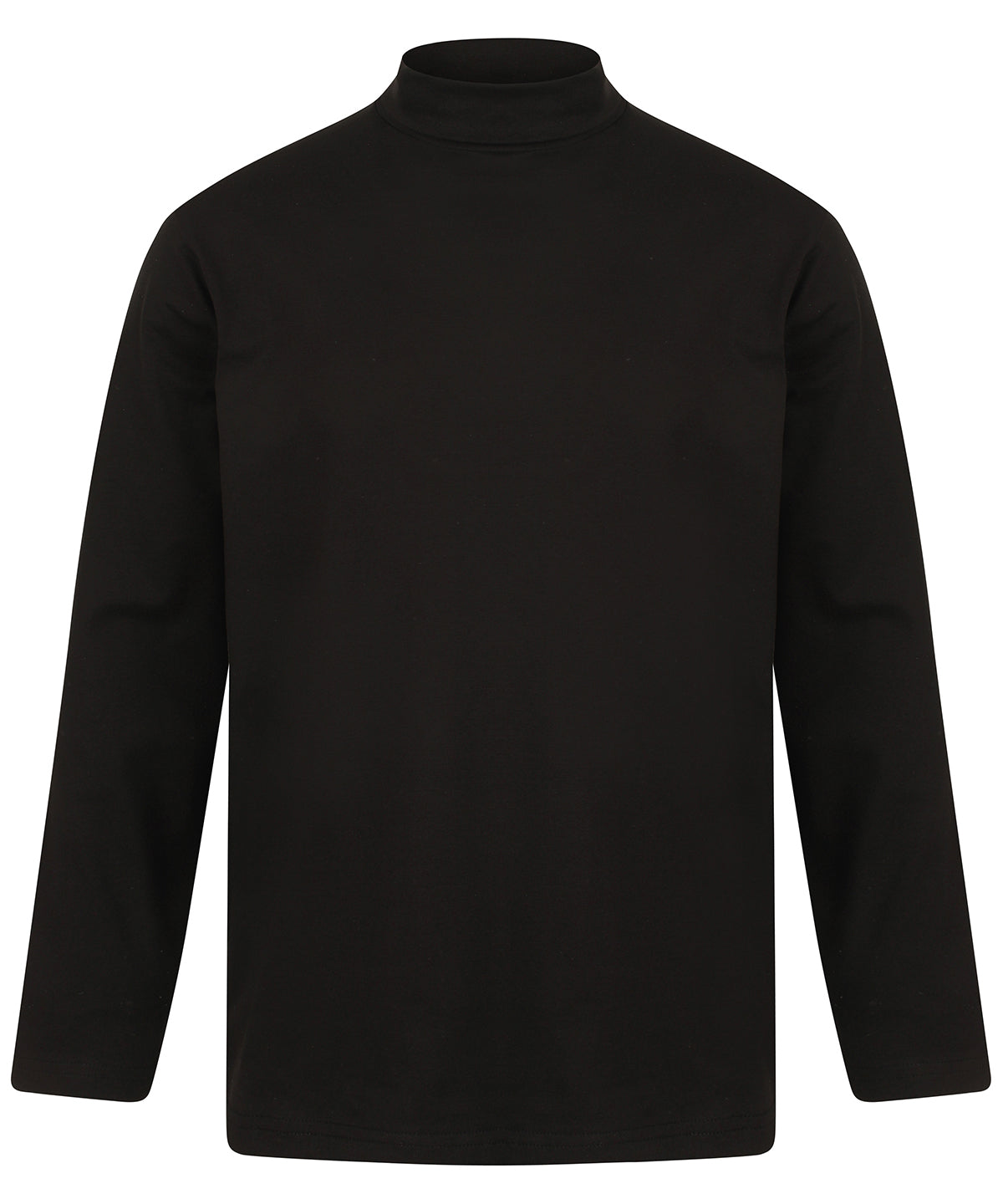 Long sleeve roll neck top - Black