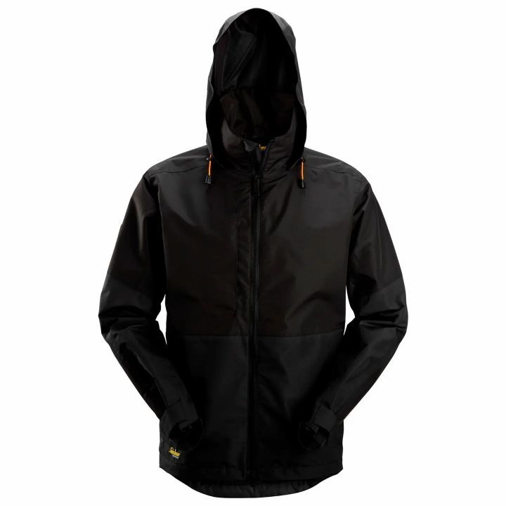 AllroundWork, Waterproof Shell Jacket - Black\Black - 0404