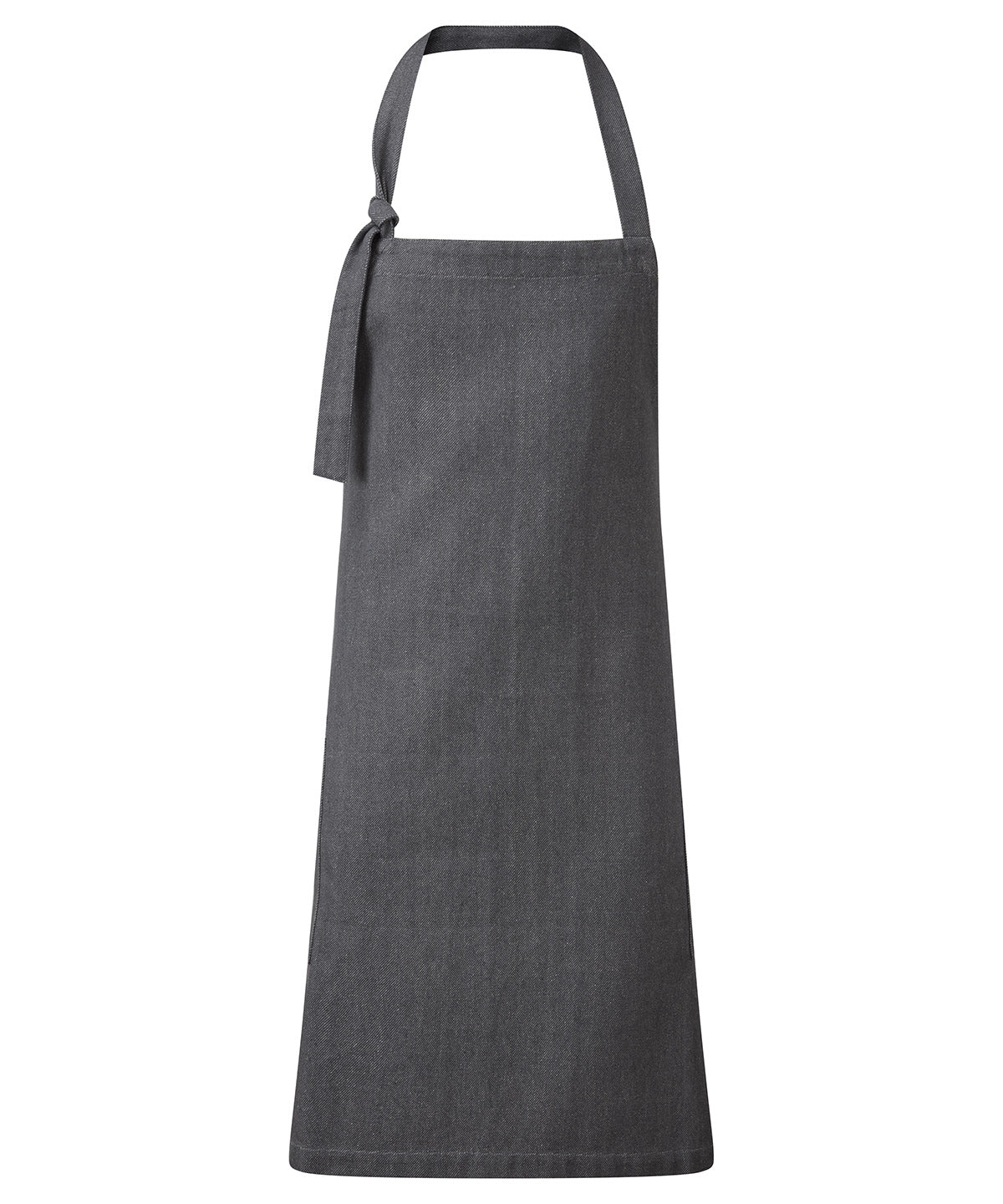 Regenerate sustainable bib apron - Grey Denim