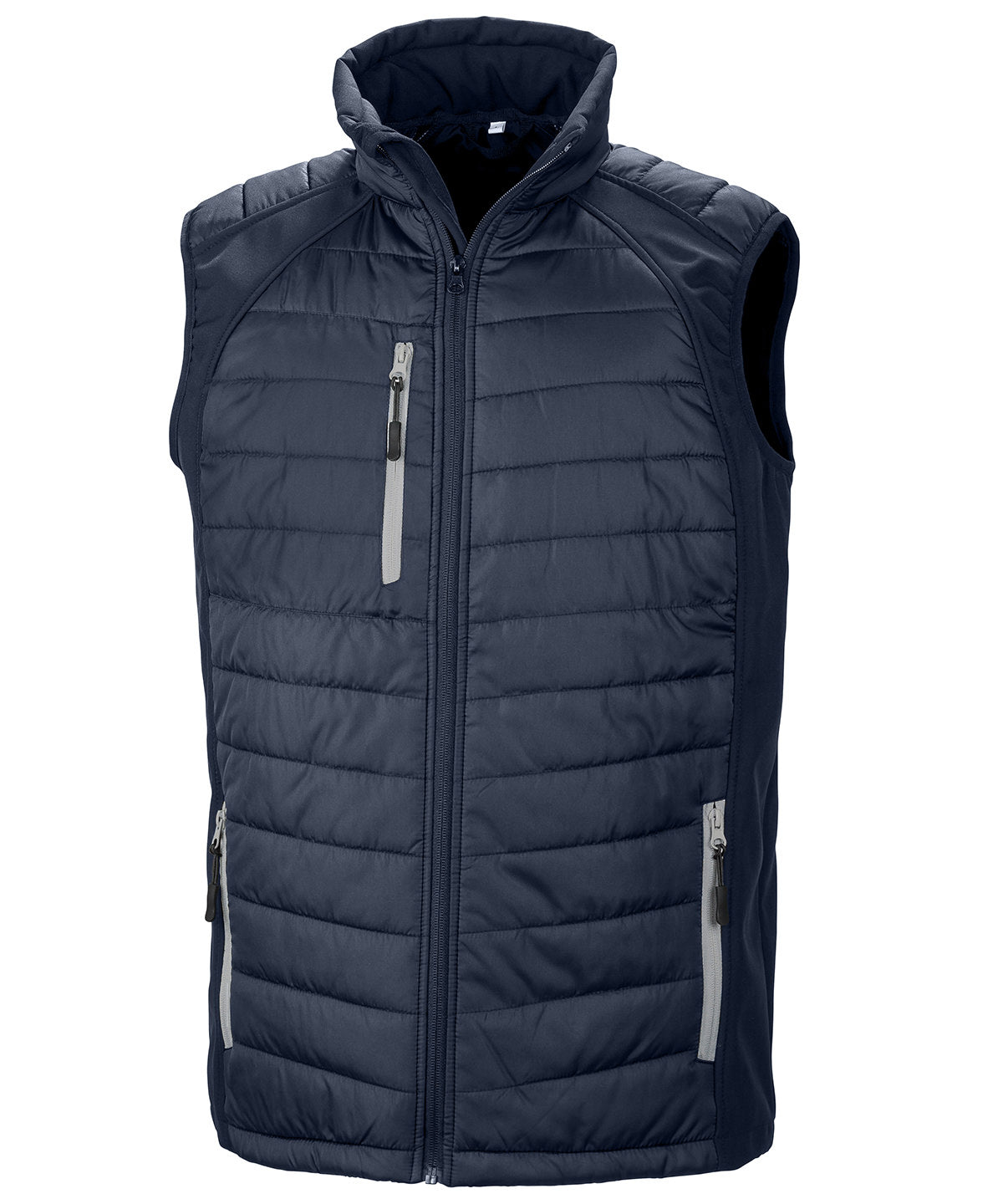 Compass Padded Softshell Gilet - Navy/Grey