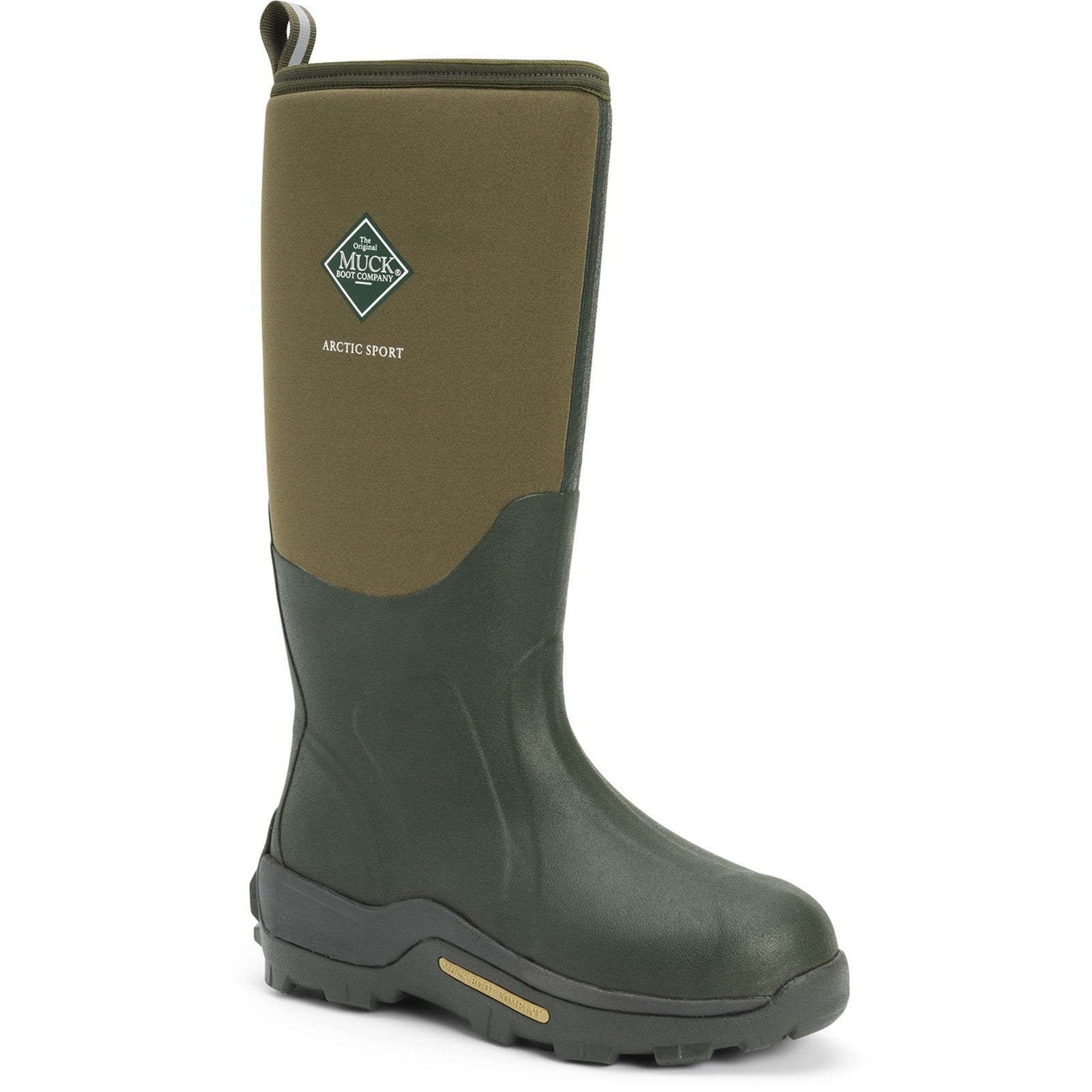 Arctic Sport Pull On Wellington Boot - Moss/Moss