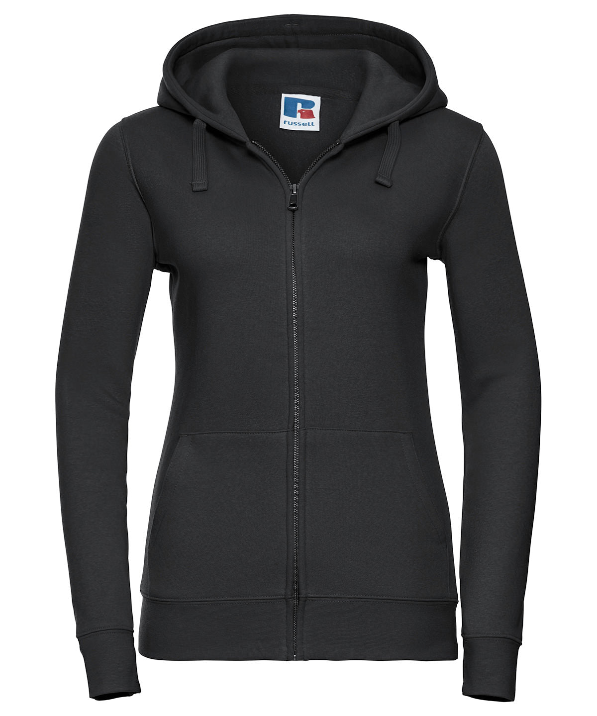 Women's authentic zipped hooded sweatshirt - Black