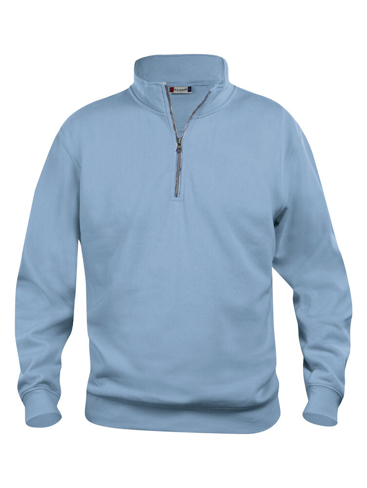 Basic Half Zip - Light Blue