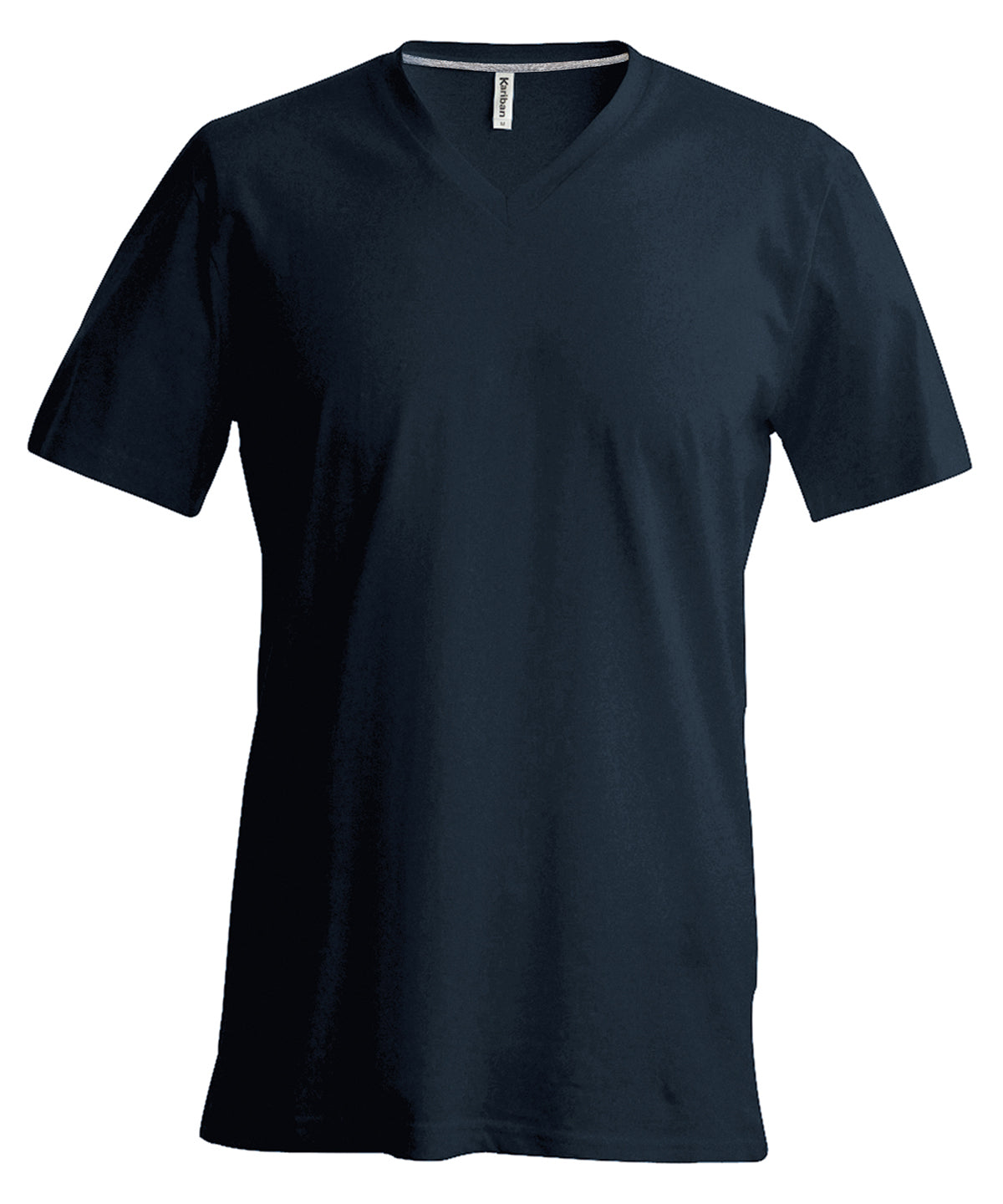 Men's short-sleeved V-neck T-shirt - Dark Grey