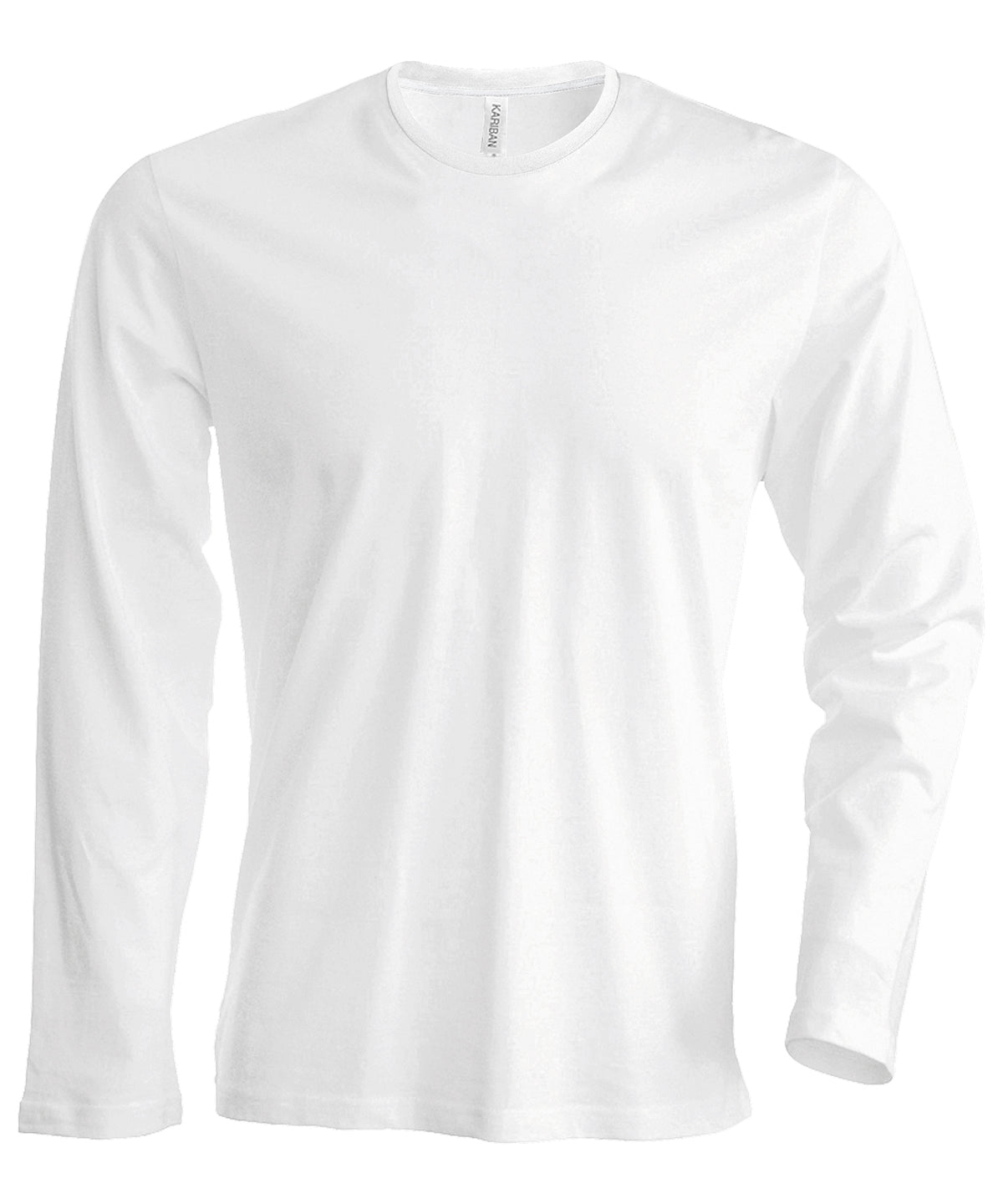 Men's long-sleeved crew neck T-shirt - White