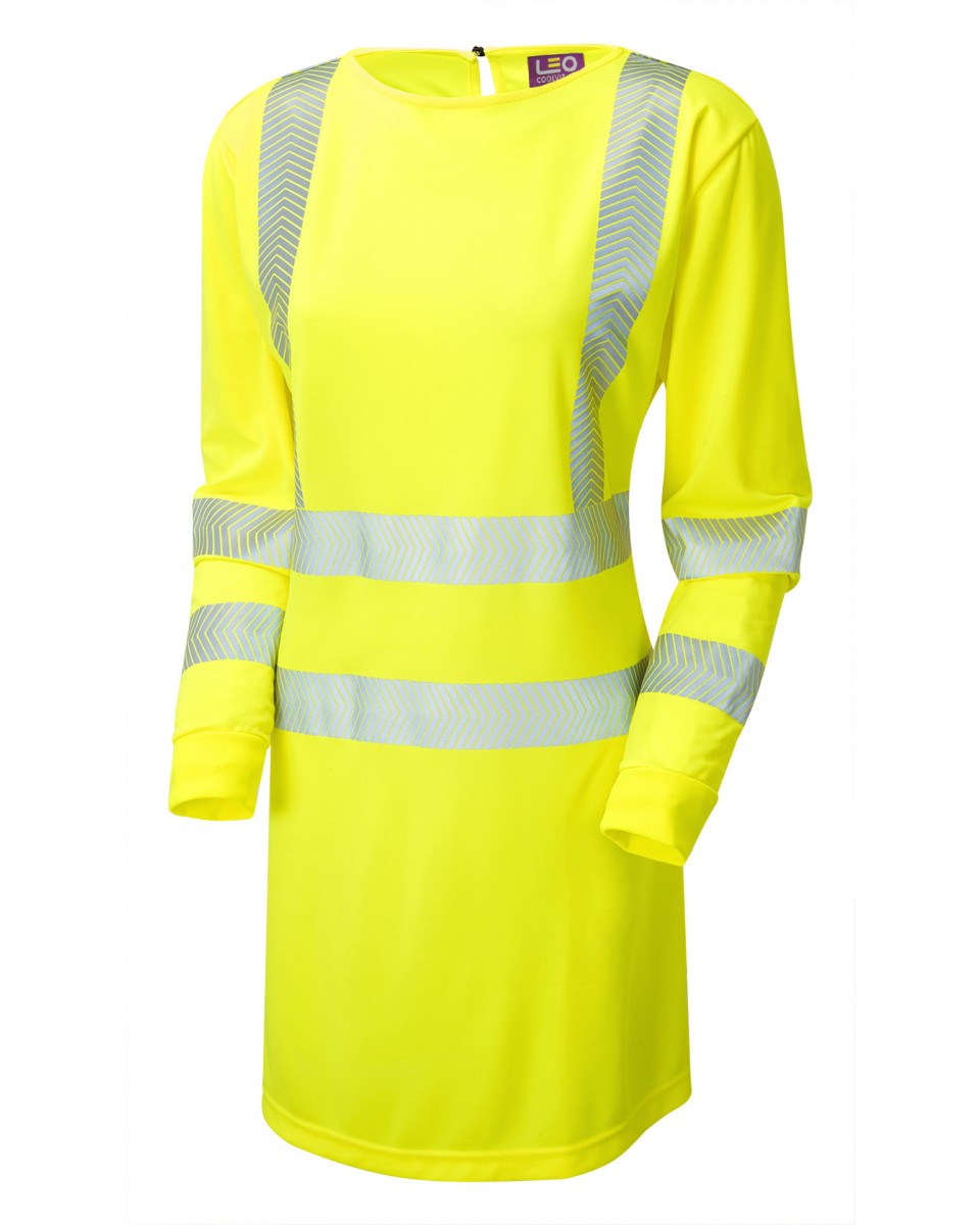 LILLY ISO 20471 Women's Class 3 Coolviz Ultra Modesty Tunic - HV Yellow