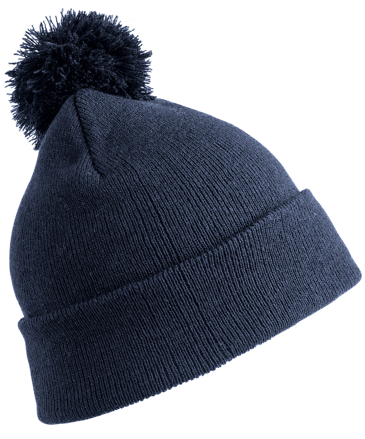 Pom Pom Beanie - Navy