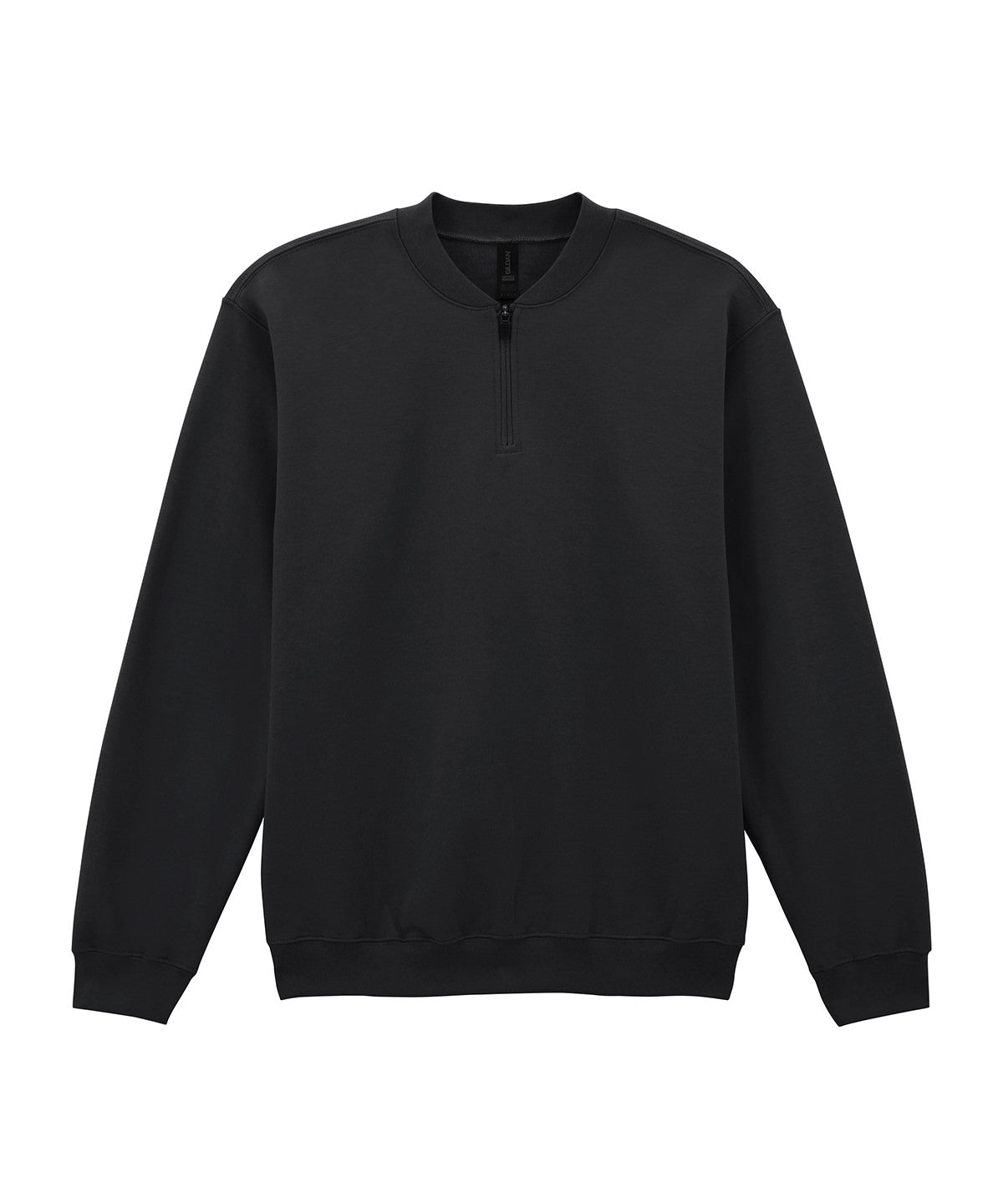 Softstyle™ midweight adult fleece 1/4-zip sweatshirt - Black