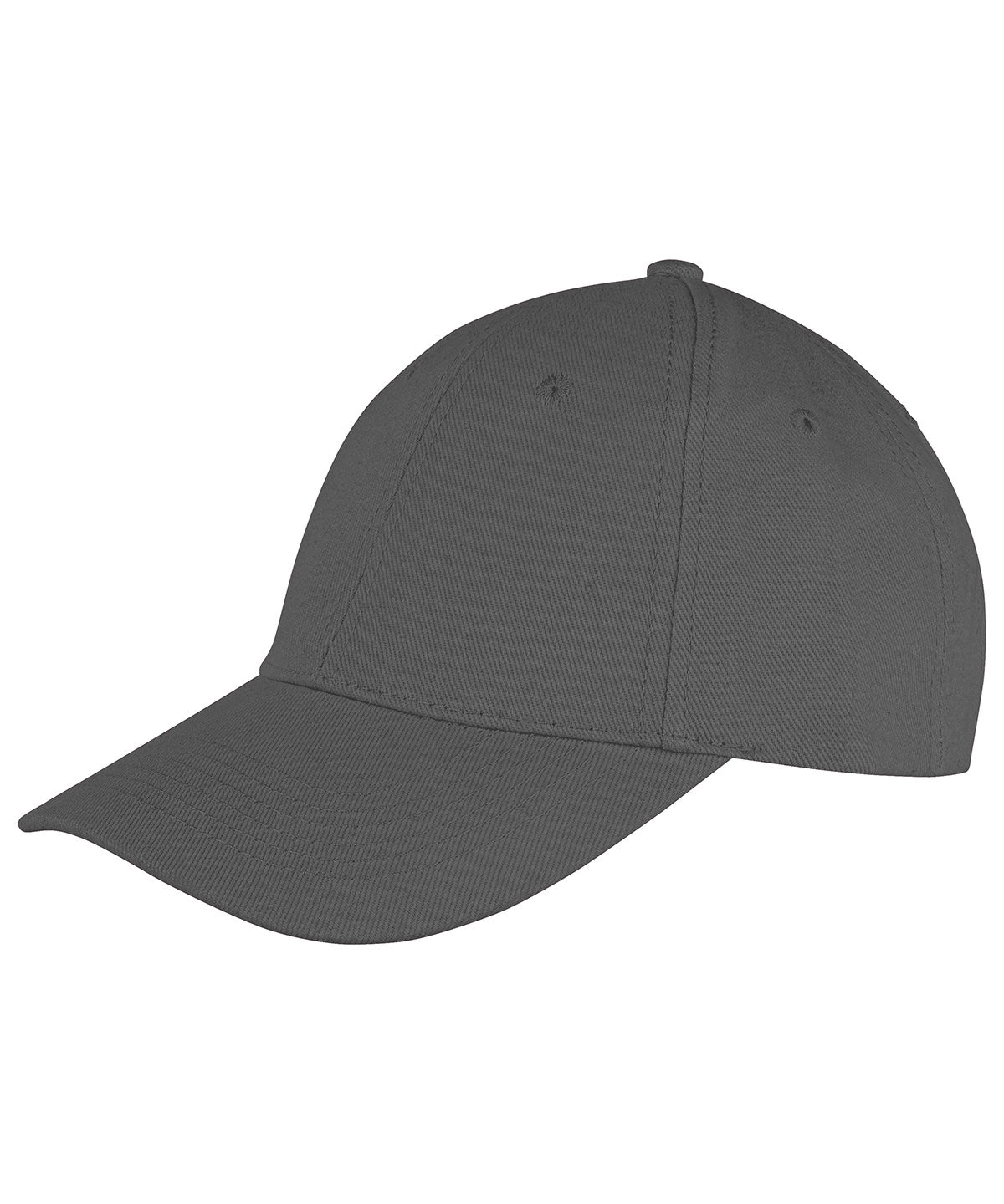 Memphis 6-panel brushed cotton low profile cap - Charcoal
