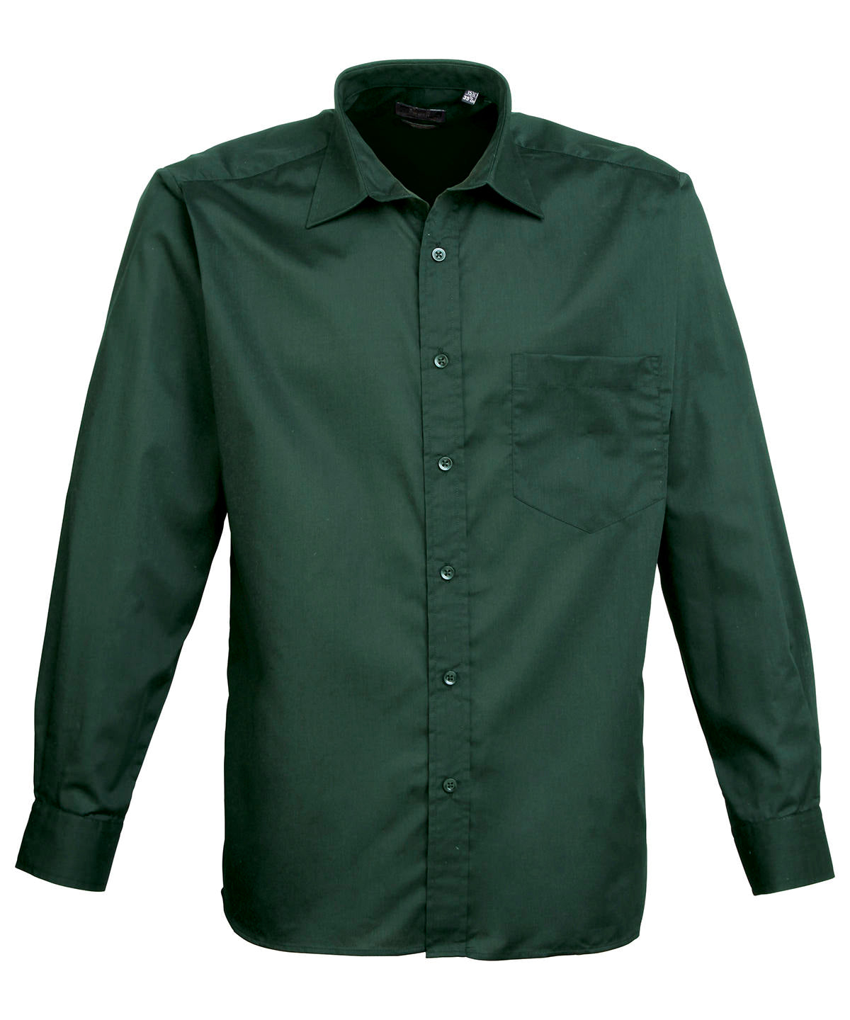 Long sleeve poplin shirt - Bottle